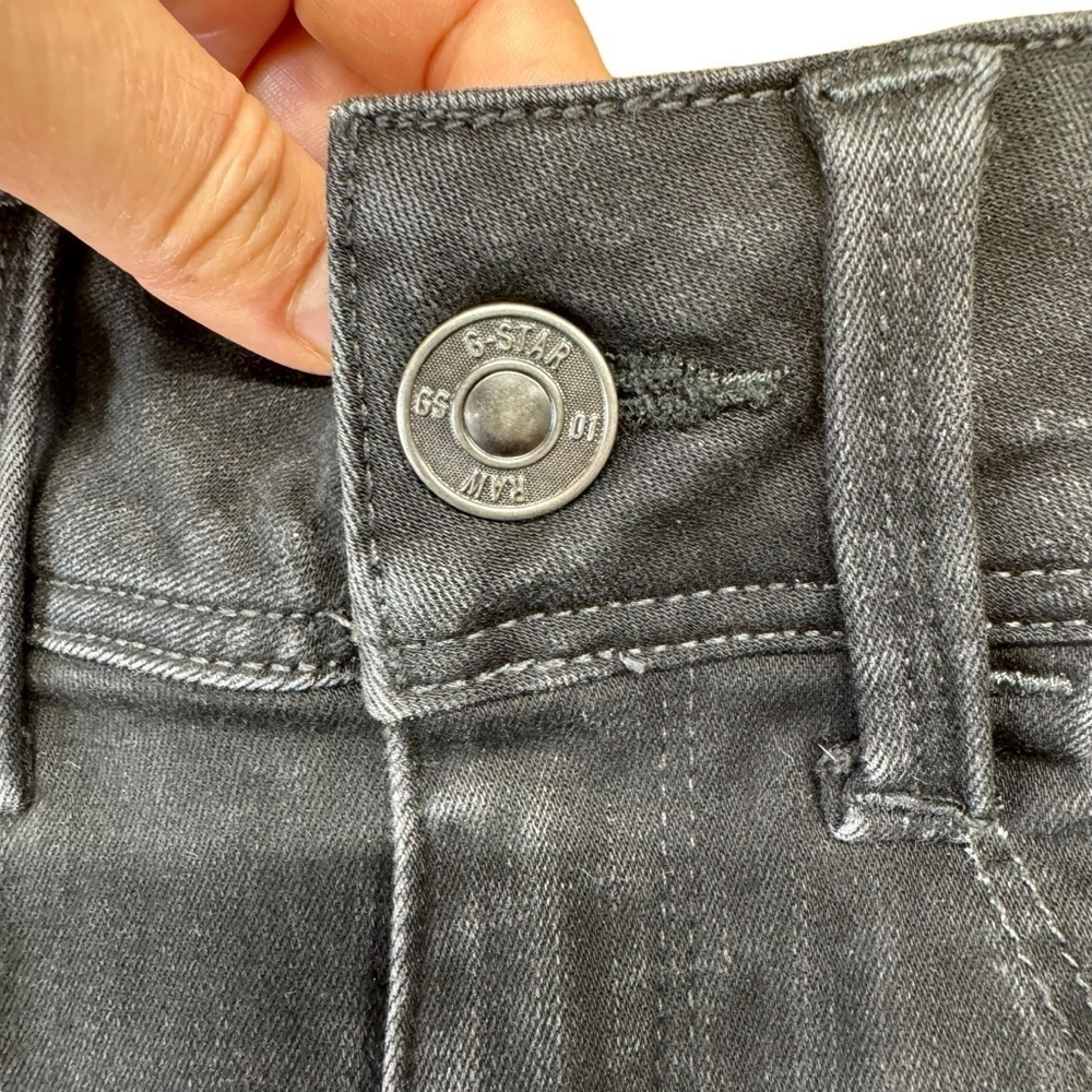G-Star Raw Jeans Super Skinny Women’s Size W25 L32  Black Washed Arc Leg Pants - Picture 7 of 16